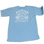 Blue Seaward Surf and Sport Ventura Beach t-shirt for sale in store
